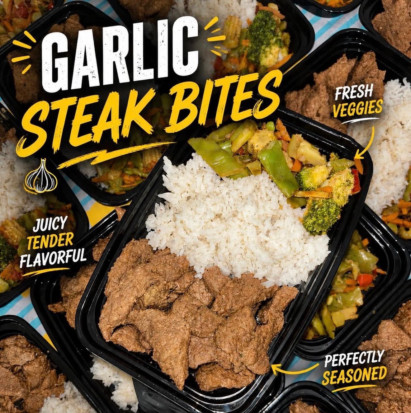 Garlic Steak Bites