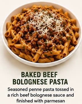 Baked Beef Bolognese Pasta Regular